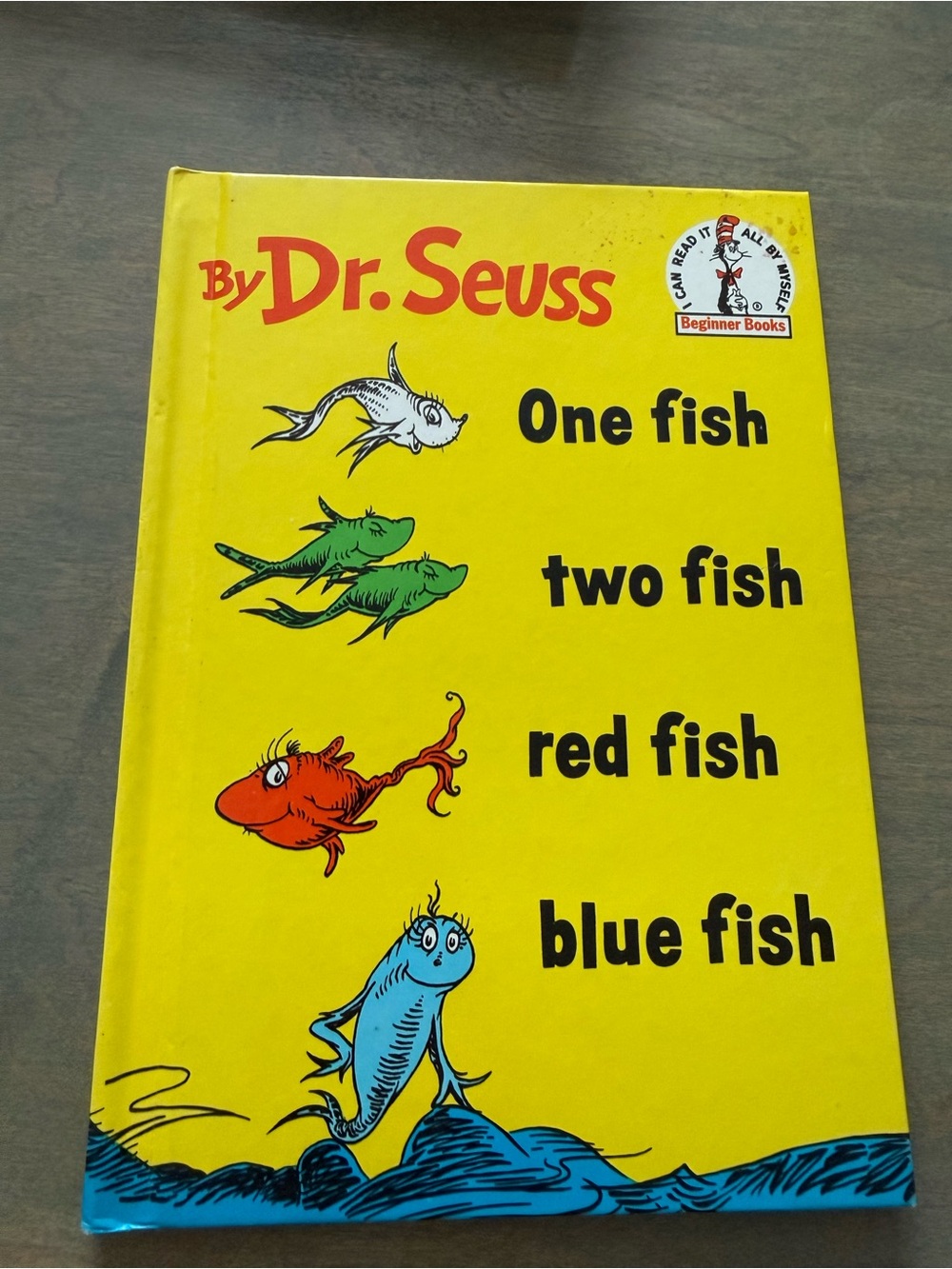Dr. Seuss Yellow Cover with Red, Blue, Green Fish